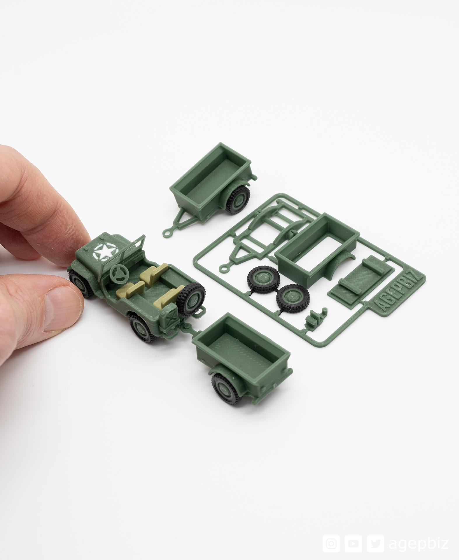 Trailer for the Jeep Kit Card 3d model