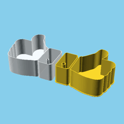 Thumb Up, nestable box (v1) 3d model