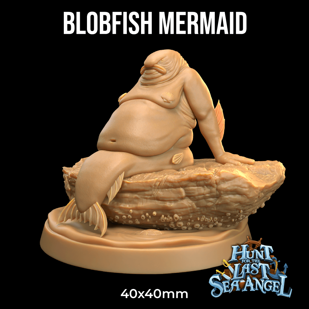 Blobfish Mermaid 3d model