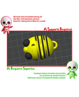 Bee Keychain 3d model