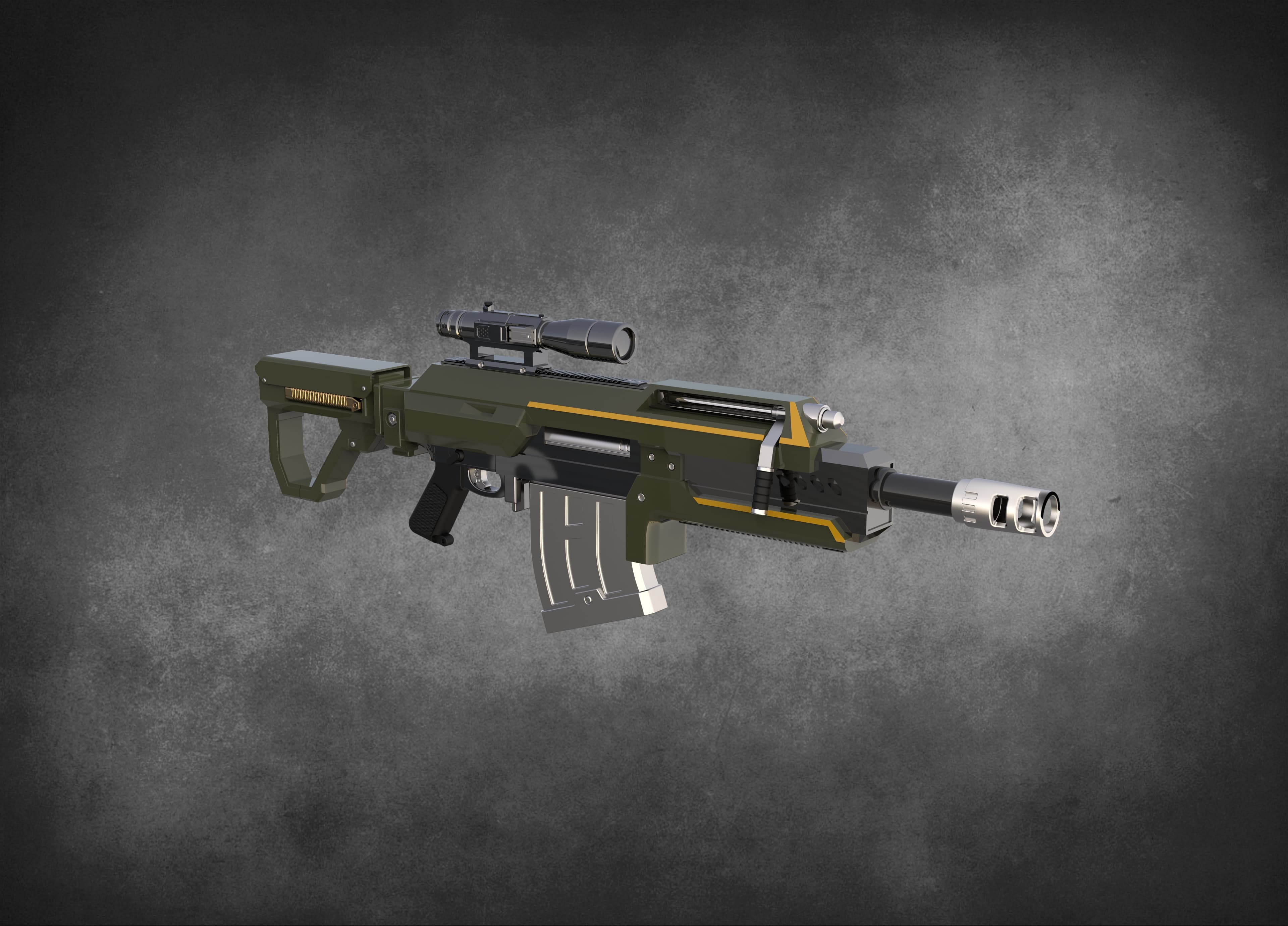 Helldivers 2 R-36 R36 Eruptor - High Quality 3d Print Model! 3d model