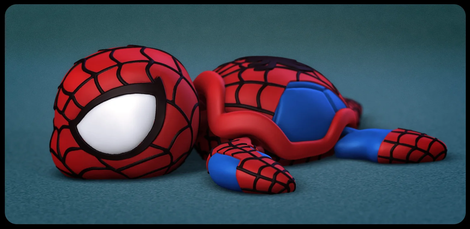 Super Turtle Spiderman 3d model