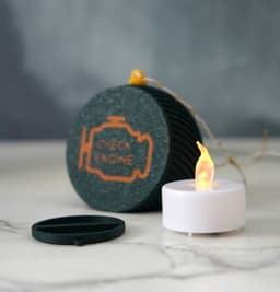 Check Engine Christmas Bauble LED Tea Light 3d model