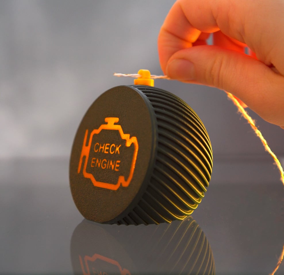 Check Engine Christmas Bauble LED Tea Light 3d model