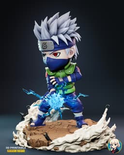 Kakashi Naruto Chibi - Premium Collectible 3d model