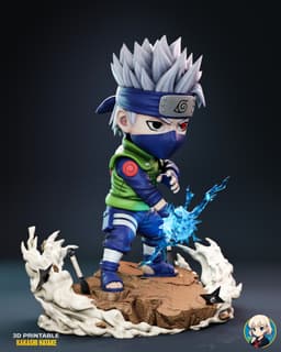 Kakashi Naruto Chibi - Premium Collectible 3d model