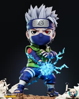 Kakashi Naruto Chibi - Premium Collectible 3d model