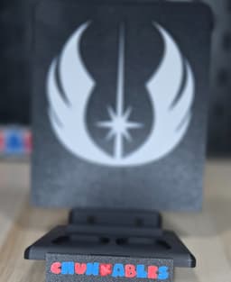 Chunkable Jedi Order Multicolor Backerplate 3d model