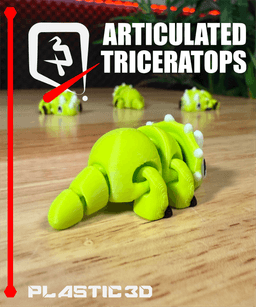 Articulated Triceratops — The Mighty Three-Horned Wobbler 3d model
