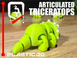 Articulated Triceratops — The Mighty Three-Horned Wobbler 3d model