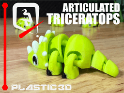 Articulated Triceratops — The Mighty Three-Horned Wobbler 3d model