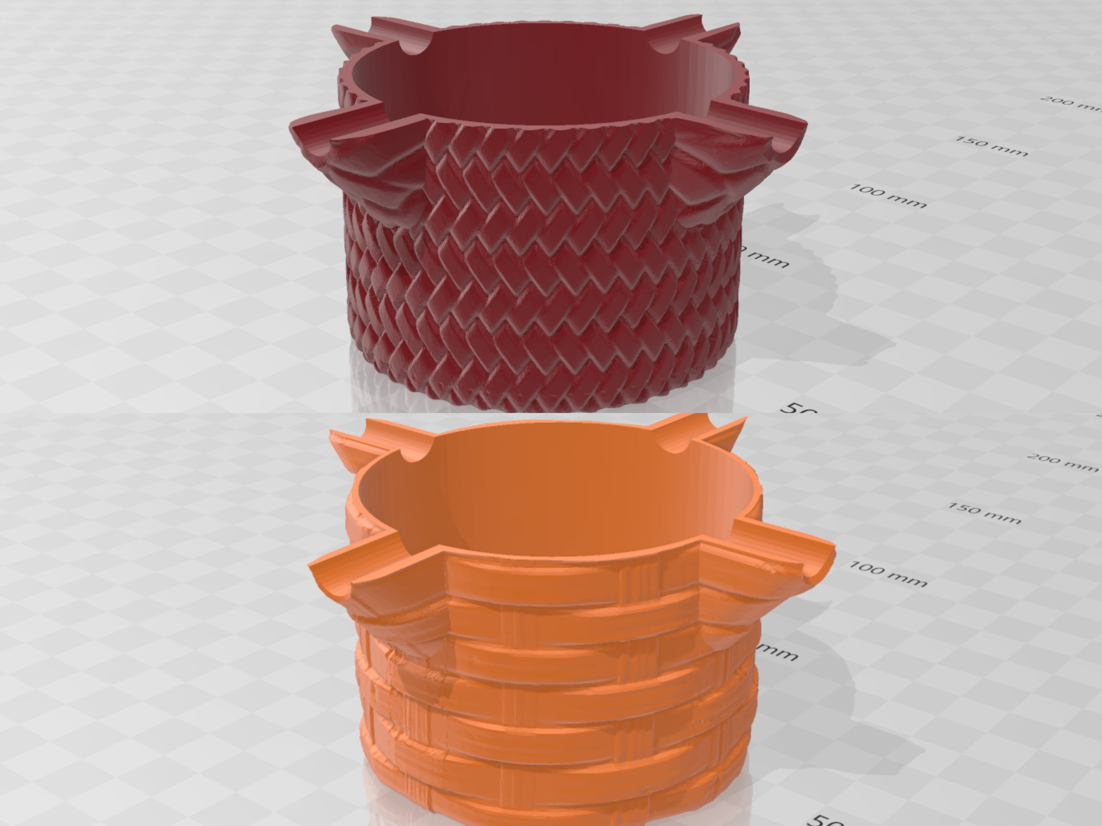 Ashtray with recycled 33cl or 50cl cans Mimbre y Leather 3d model