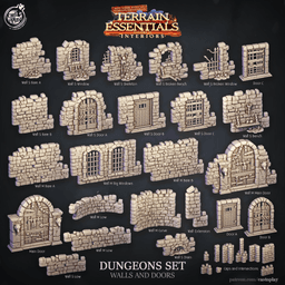 Dungeons Set (Pre-Supported) 3d model