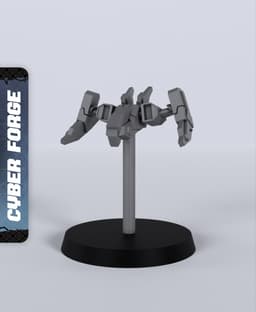 Hailstorm Armada Small - With Free Cyberpunk - Sci-Fi Gift Ideas for RPG and Wargamers 3d model