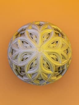 Curvy Kaleidoscope Egg 3d model