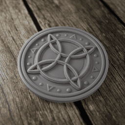 Witch's Knot Pendant V1 3d model
