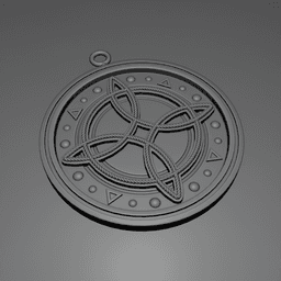 Witch's Knot Pendant V1 3d model