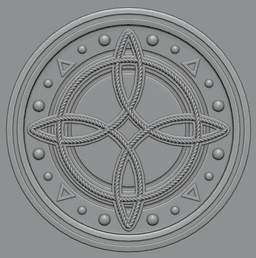 Witch's Knot Pendant V1 3d model