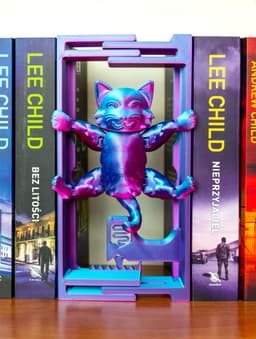 Hanging Cat: Adjustable Book Nook 3d model