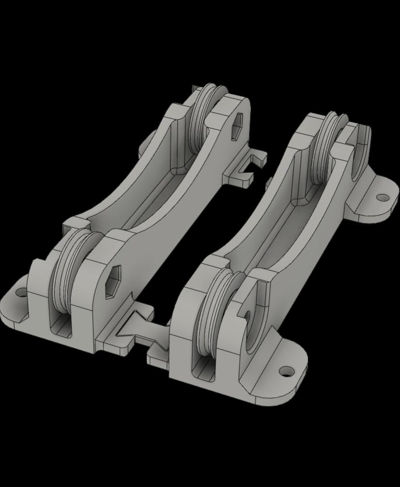 Filament Spool Roller 3d model
