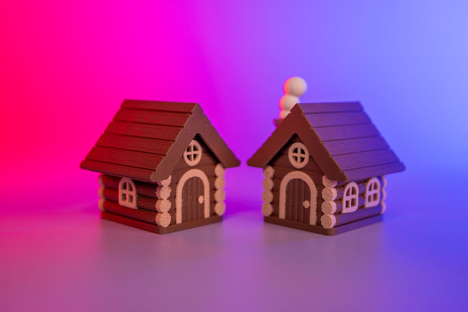 Cozy Log Cabin Lighted clicker 3d model