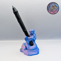 mermaid pen holder 3d model