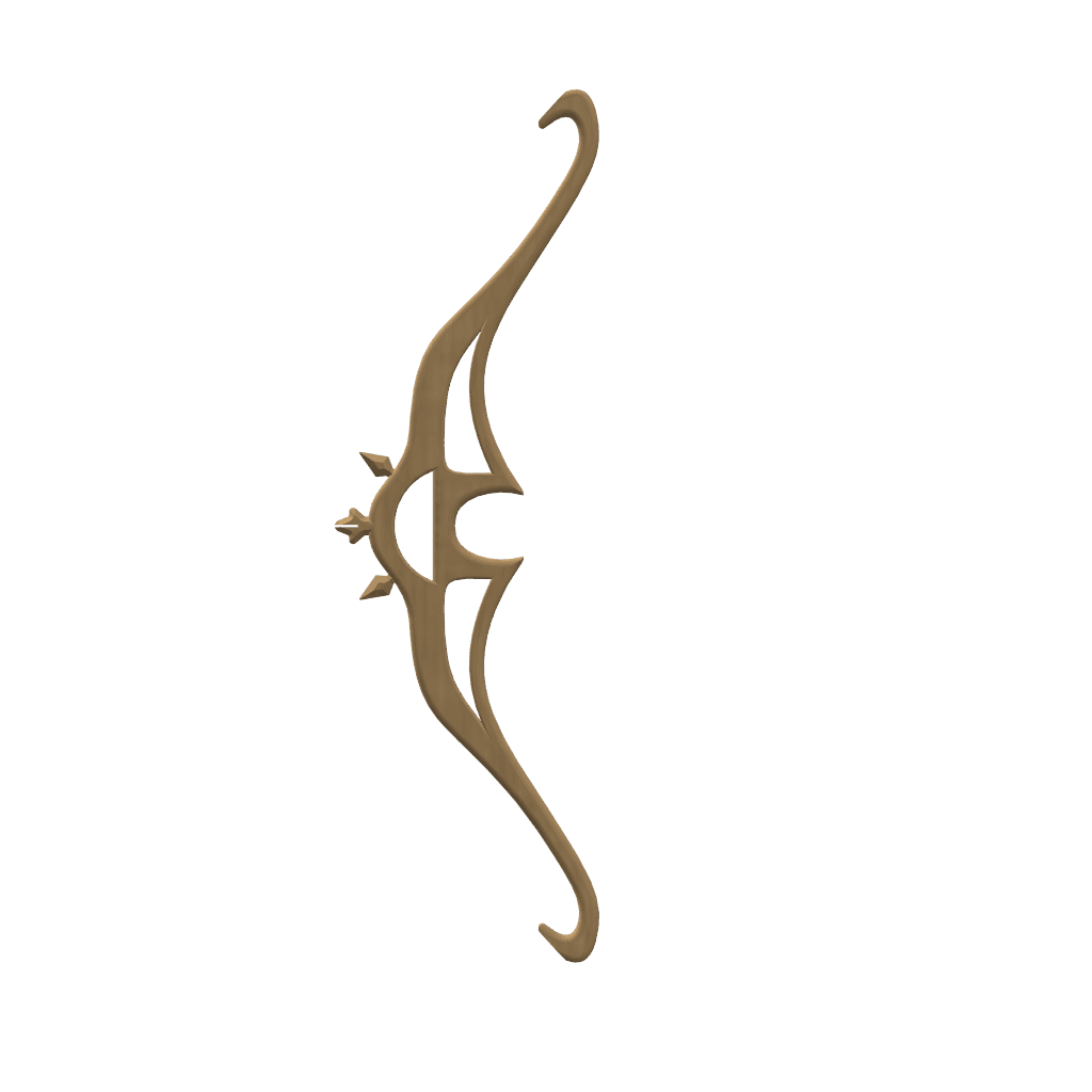 Traditional Indian Bow | Scalable Resin 3D Print Model 3d model