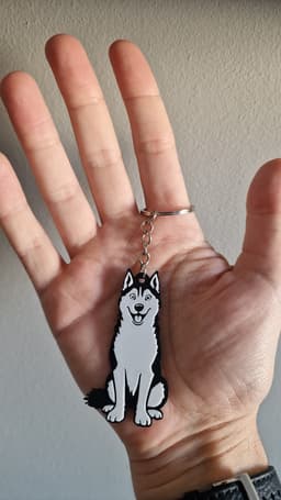 Dog keychain 24 3d model