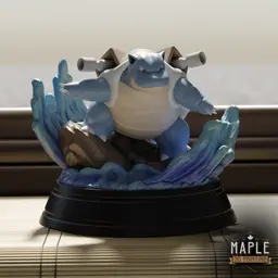 Blastoise Diorama 3d model