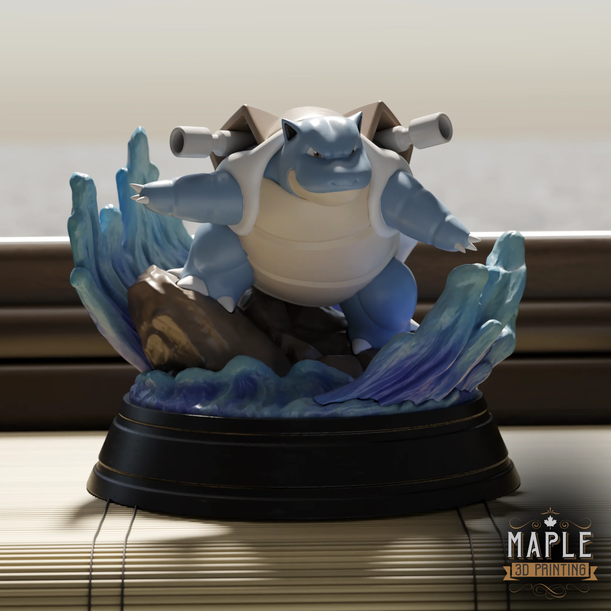 Blastoise Diorama 3d model
