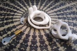 Double Lock Chastity Cage 3d model