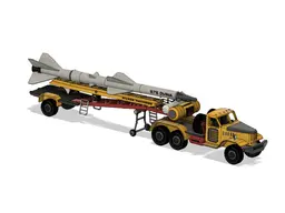 Yellow ZIL SAM Transport Truck 3d model