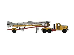 Yellow ZIL SAM Transport Truck 3d model