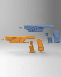Sabine Wren's WESTAR-35 Blasters - Star Wars 3d model