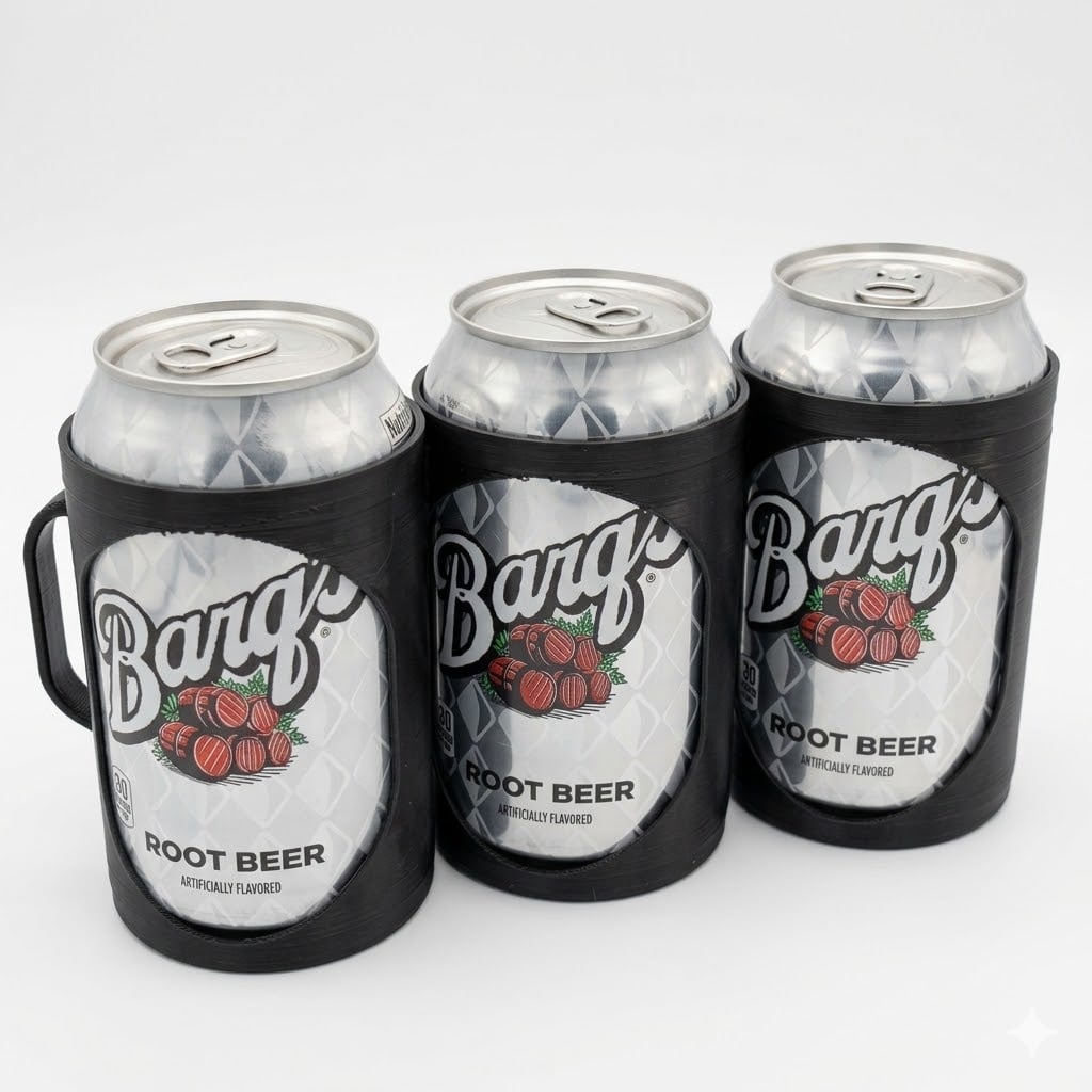 BEER/SODA 12OZ CAN HOLSTER - SODA HOLSTER - CAN HOLSTER 3d model