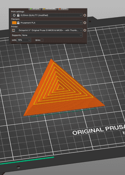 Hypnotic Triangle Fidget toy 3d model
