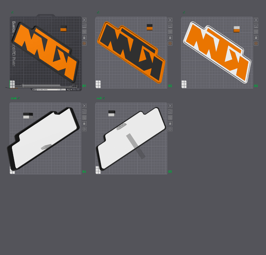 KTM Logo Lightbox LED Lamp 3d model