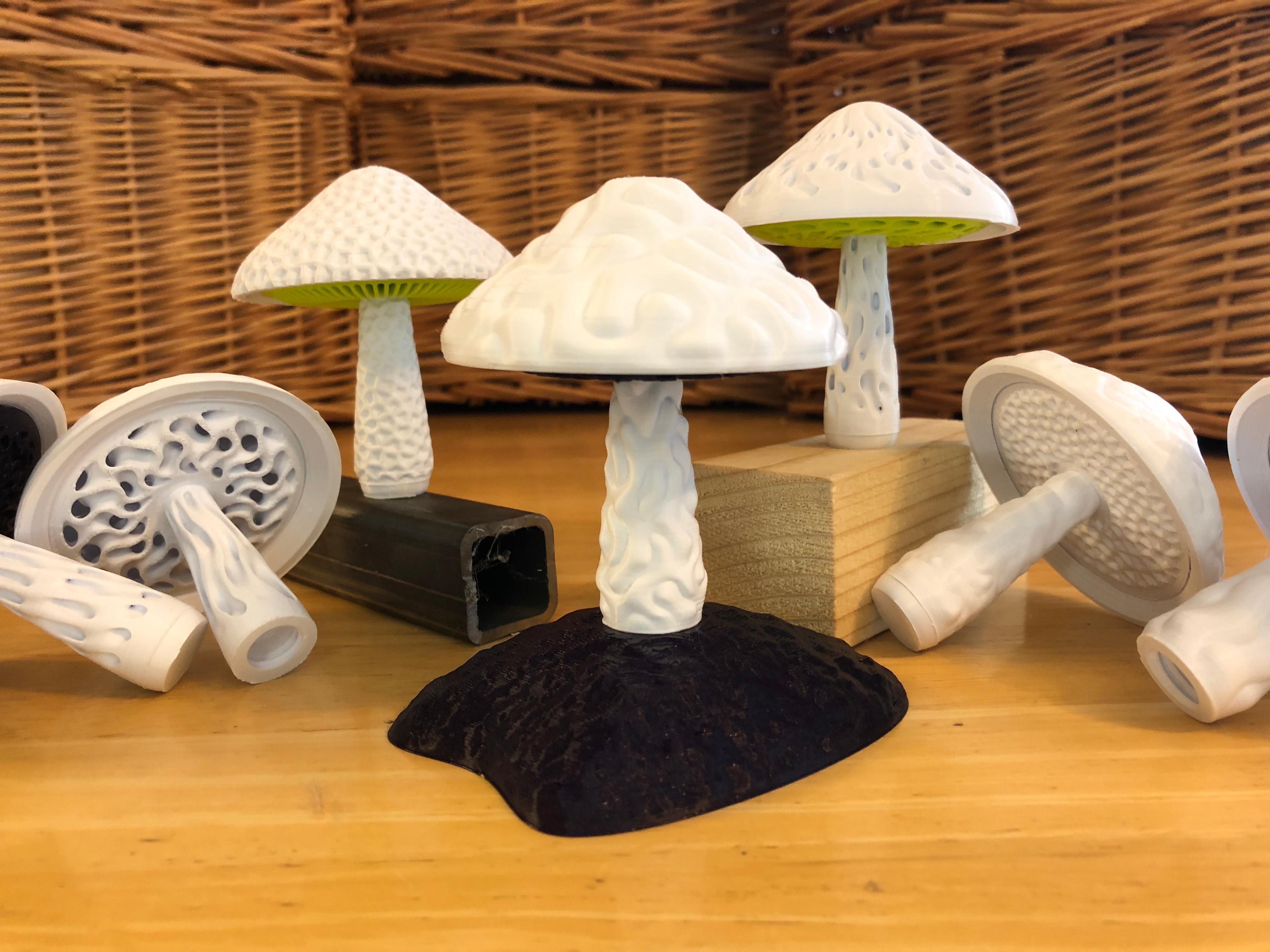 Modular Mushrooms 3d model