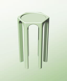 SH128-280A Stand or Base for Infinite Containers 128 Series 3d model