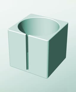 CS162-170-S Stacking slotted module bin for modern home decor 3d model