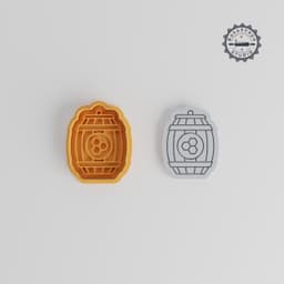 Honey Jar, Beehive Shape Cutter, & Stamp Set for Cookies, Fondant, S/M/L Sizes, 6 Pieces Collection PRODUCT_328 3d model