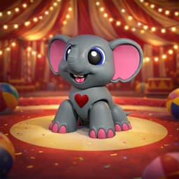 “Ellie” the Elephant – Wiggle Budz 3d model