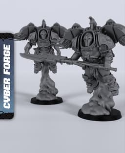 Volatilis Custodes - With Free Cyberpunk - Sci-Fi Gift Ideas for RPG and Wargamers 3d model