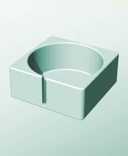 CS162-75-S Stackable slotted component box for creative makers 3d model