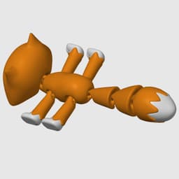 ARTICULATED FOX 3d model