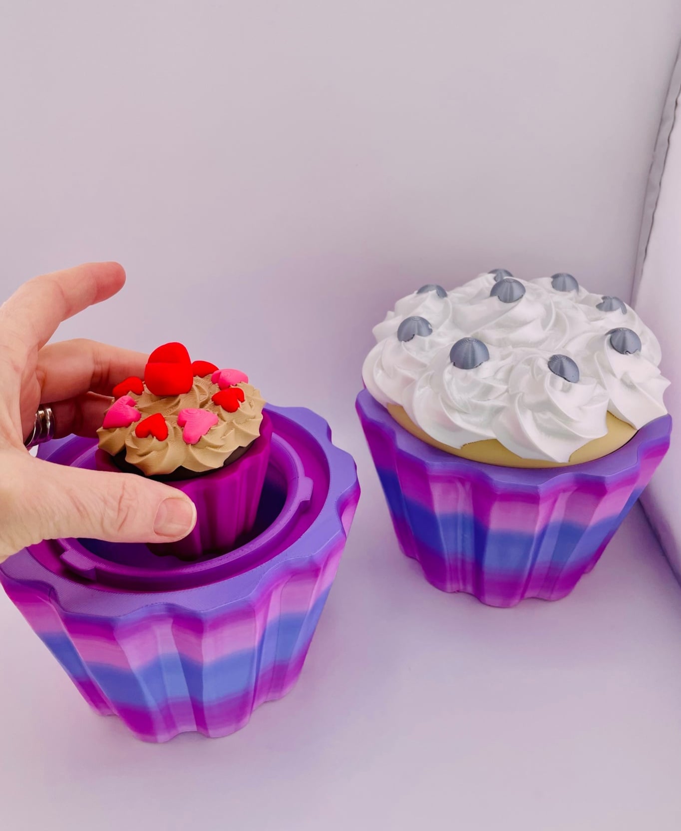 Cupcake Container -Round Sprinkles 3d model