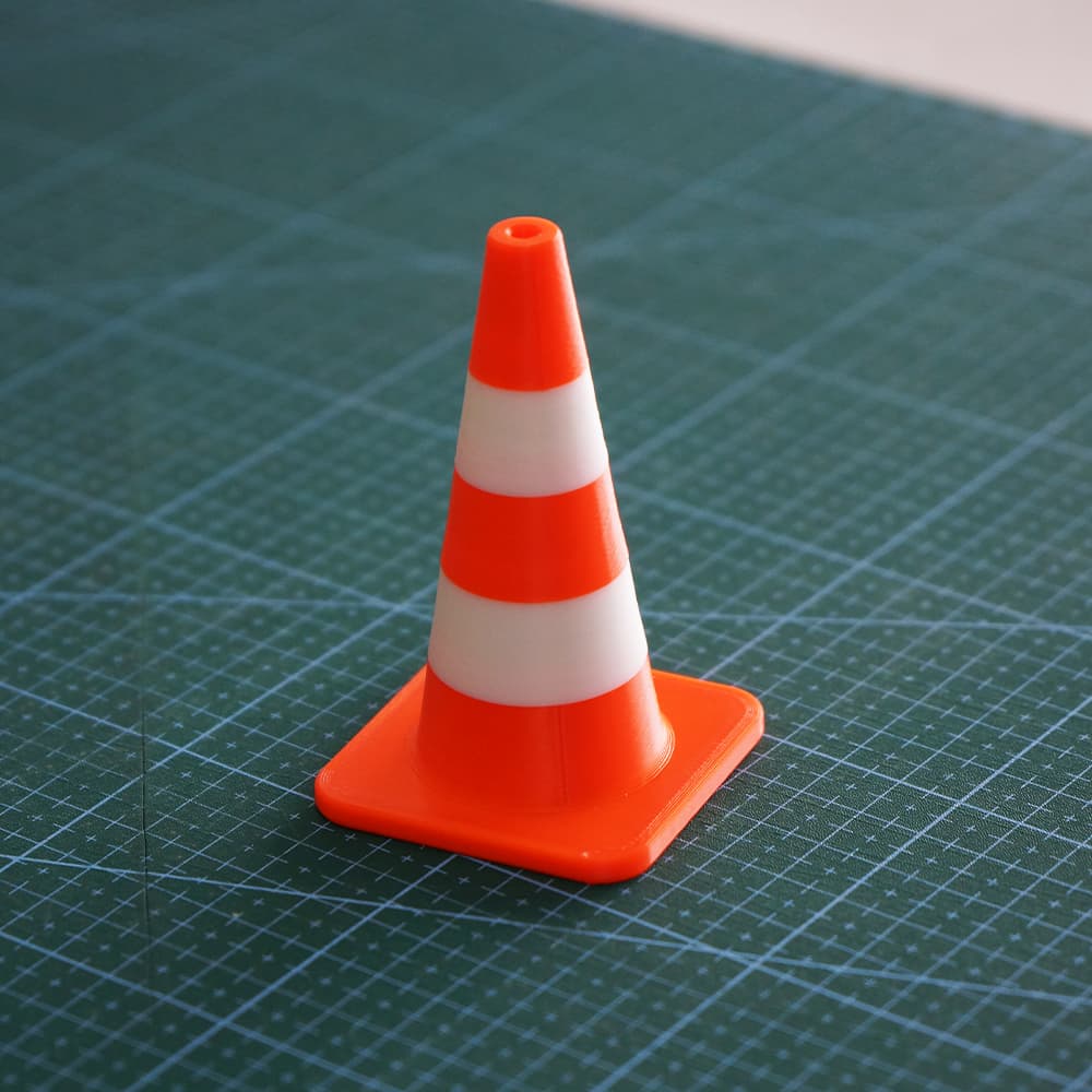 Modular Traffic / Construction Cone (Tabletop Miniatures) 3d model