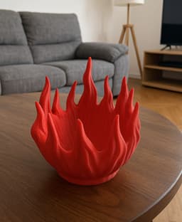 FLAME BOWL / HOMEDECOR / DECOR 3d model