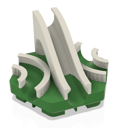 Hextraction - Aqueduct Ramp with Roman column sideguards 3d model
