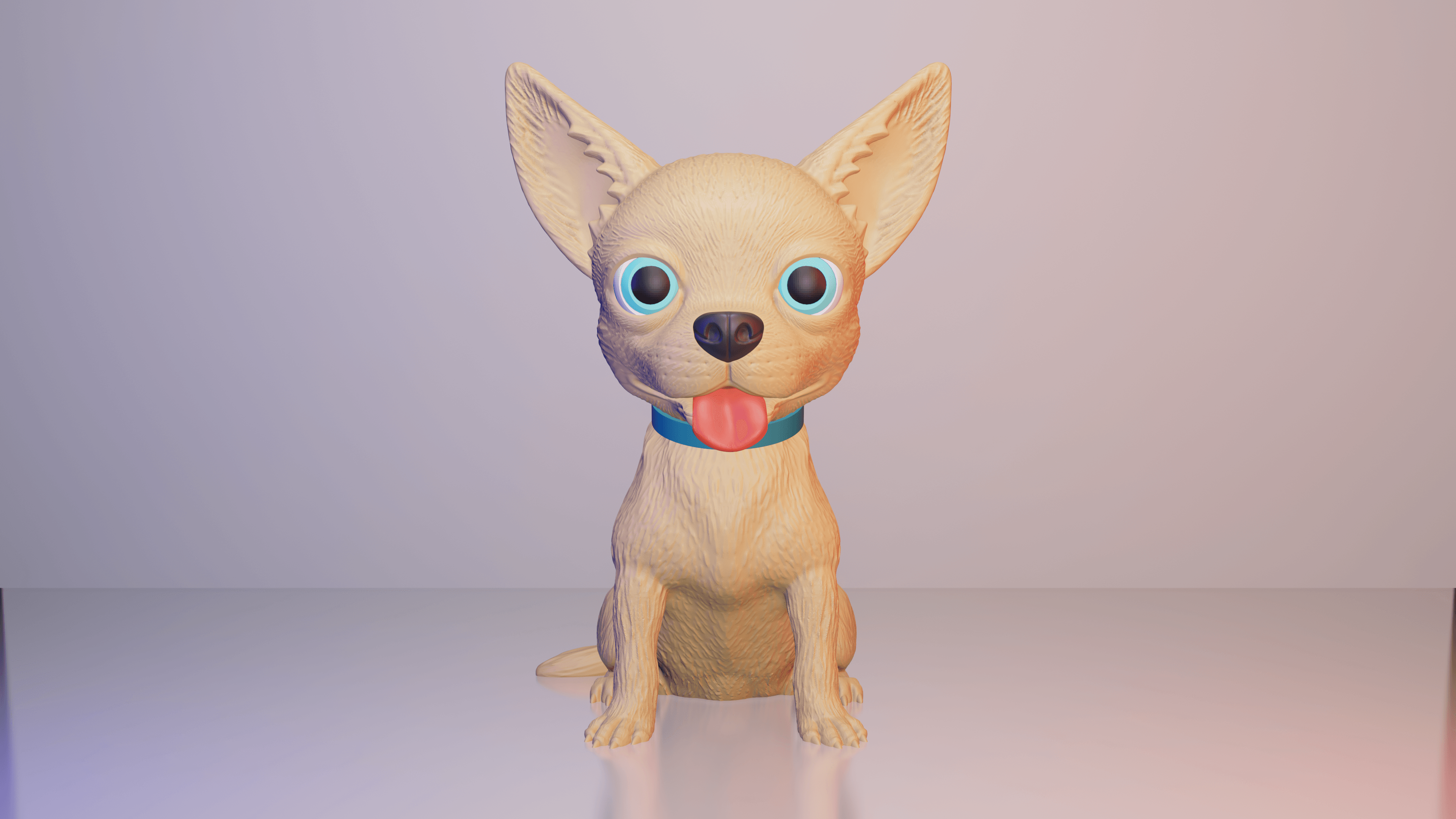 Chihuahua By Colors 3d model